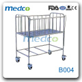 Cama del bebé del hospital del acero inoxidable (cama infantil) B004